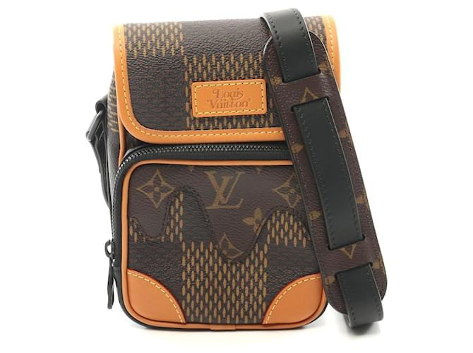 Louis Vuitton Damier Giant PVC Leather Messenger Bag Brown Cloth  ref.2295841
