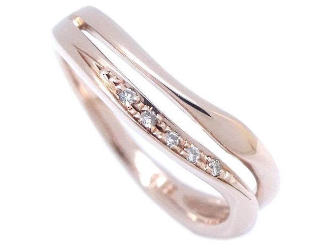 Autre Marque Anello WISP in diamante K10PG oro rosa