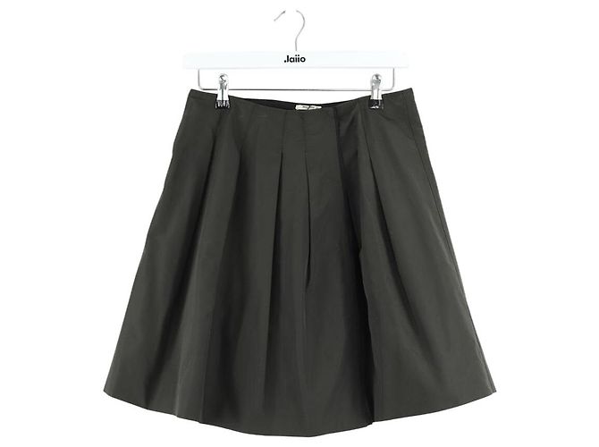 Miu Miu Saia cáqui Caqui
