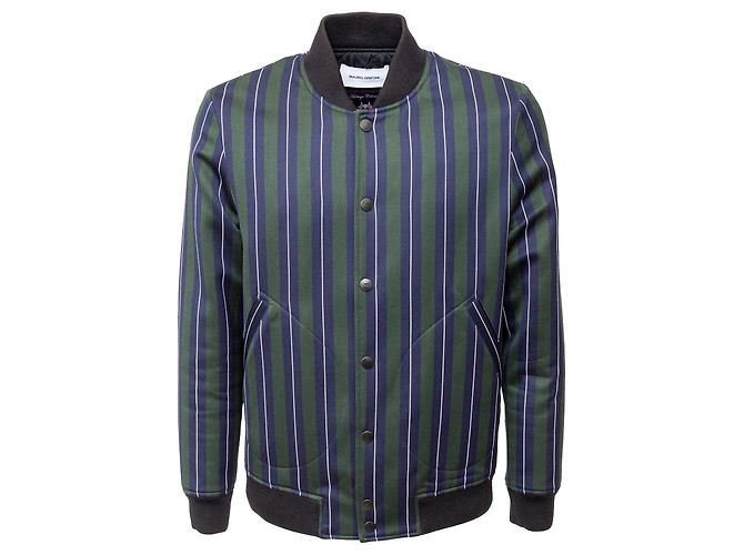 Autre Marque Giacca Bomber a Righe Mauro Grifoni Multicolore