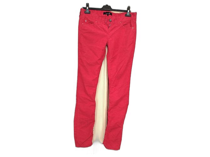 Isabel Marant U Turn Corduroy Hose Rot