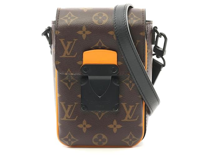 Louis Vuitton S Lock Vertical Wearable Wallet Shoulder Bag Brown Cloth  ref.2297446