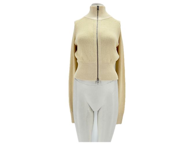 Autre Marque Cardigan in Ecru Beige