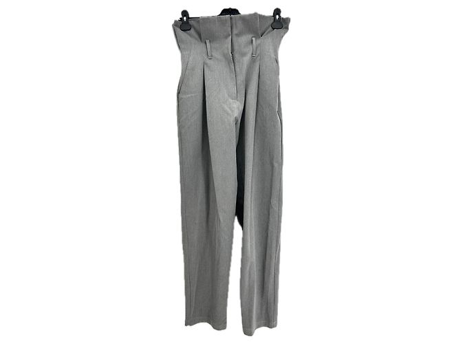 Autre Marque Pantaloni grigi a pieghe SIMONETT Grigio