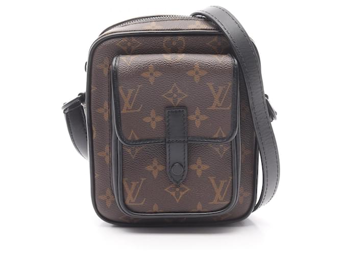 Louis Vuitton Christopher Monogram Shoulder Bag Brown Cloth  ref.2297673
