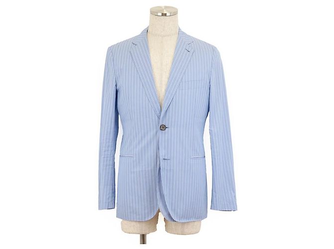 Hermès Giacca camicia a strisce stratificata Hermes Blu 