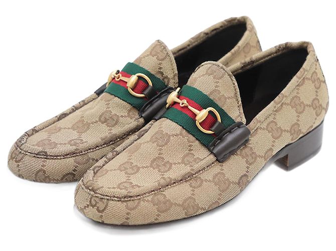 Mocassins Gucci GG Canvas Marron