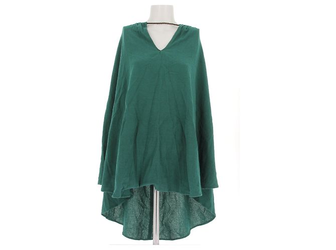 Autre Marque Abito verde con scollo halter CARAVANA