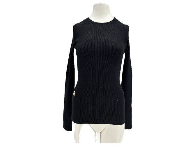 T-shirt nero a maniche lunghe Laurence Bras