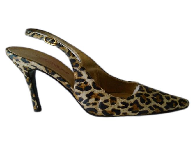 DOLCE & GABBANA LEATHER SLINGBACK. Multiple colors