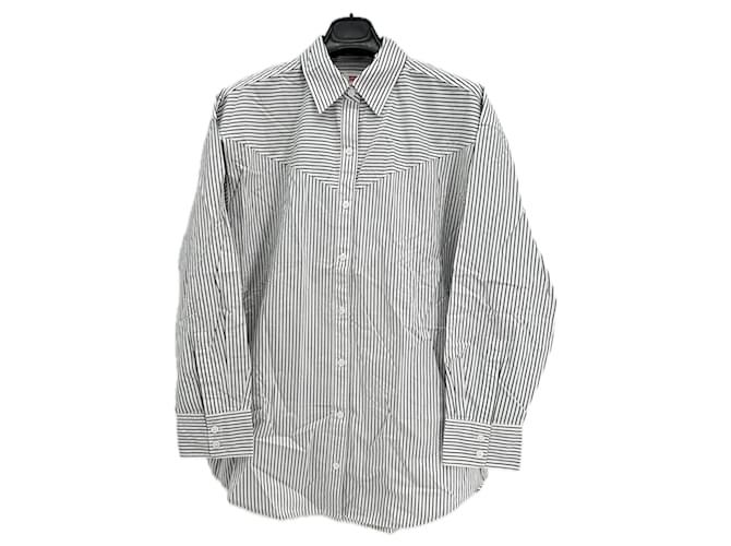 Levi's Chemise à rayures White Cotton  ref.2299457