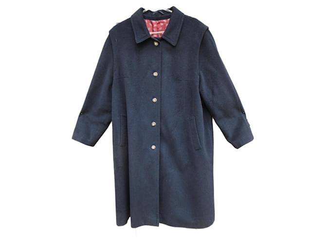 Autre Marque Coats, Outerwear Navy blue Wool  ref.2299474