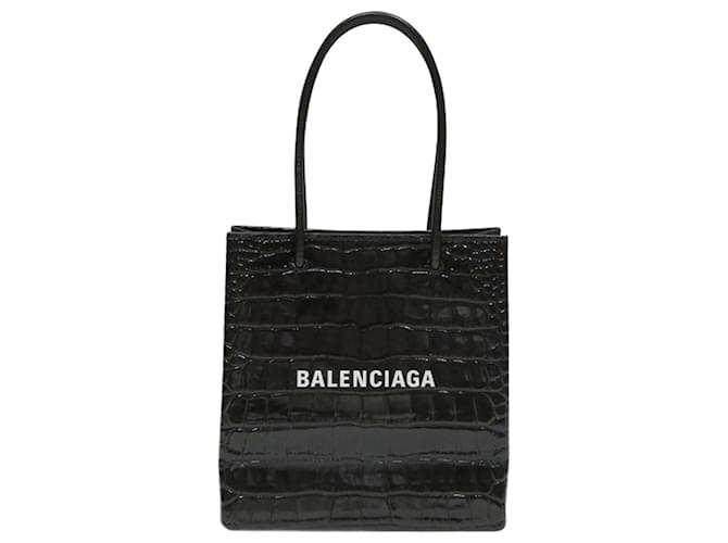 Balenciaga Tote XXS 597858 Handbag Black Leather  ref.2299496