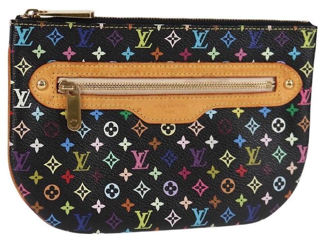 LOUIS VUITTON Pochette GM Monogramma Multicolore Nero M60027 LV Auth 127036V