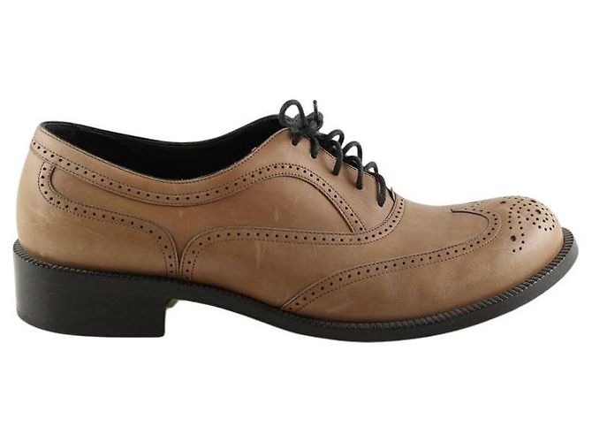 Bottega Veneta Scarpe stringate in pelle marrone