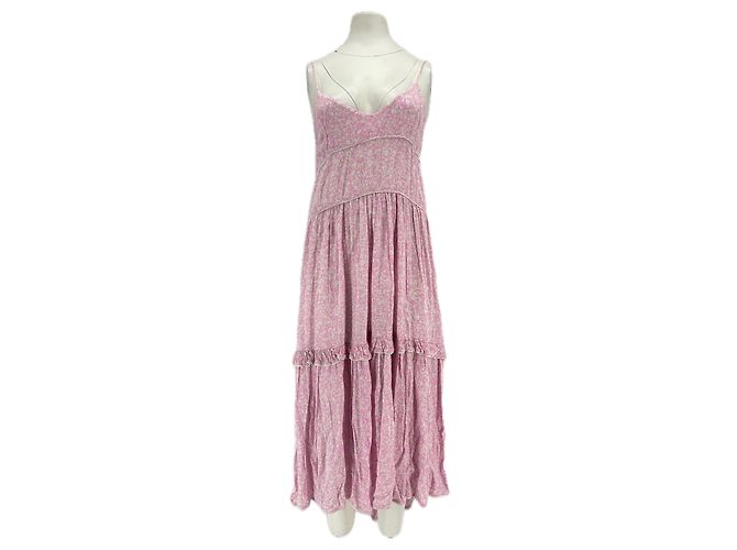 Autre Marque SUNDAY SAINT-TROPEZ Olivia langes rosa Kleid Pink