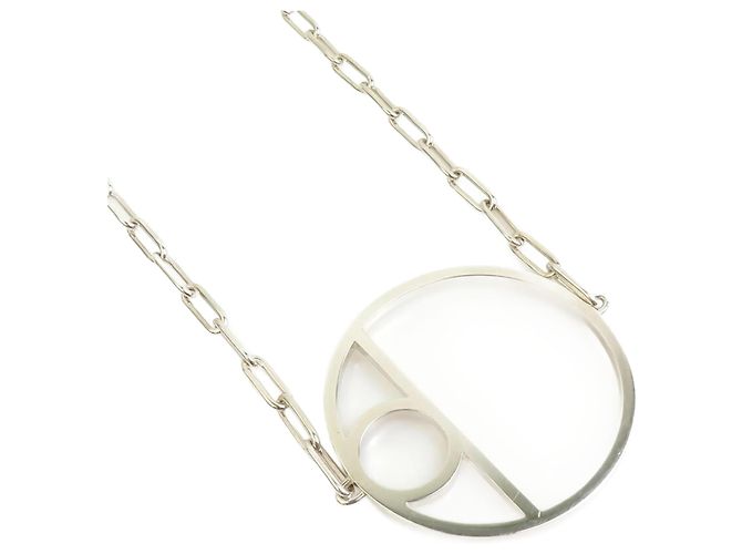 Hermès Hermes Chaine d'Ancrehem Silver 925 Necklace Silvery 