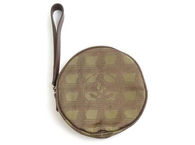 Bolso Chanel marrón y caqui Castaño