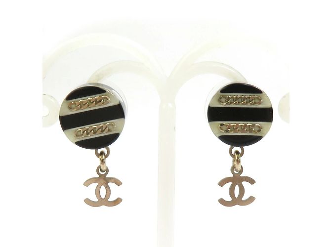 Orecchini in oro nero e bianco di Chanel D'oro