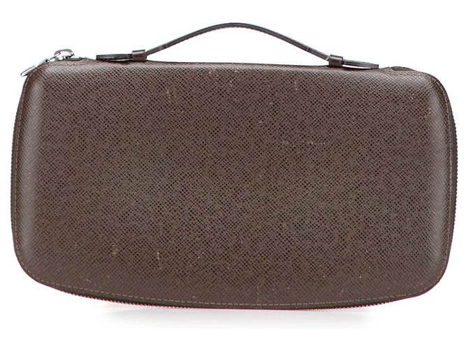 Louis Vuitton Brown Taiga Atoll Organizer Dark brown