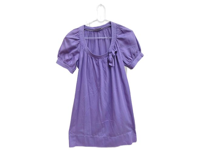 Vestido Sandro de algodão roxo