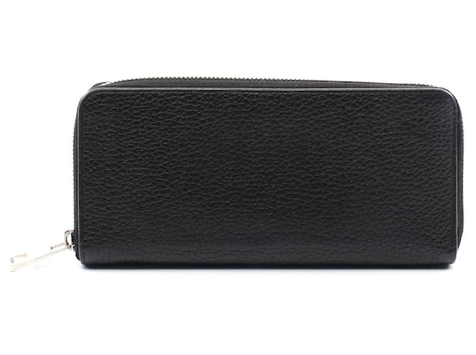 Louis Vuitton Zippy Wallet Black Leather Pony-style calfskin  ref.2301663