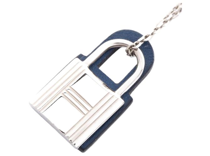 Hermès Collar Hermes Kelly de Acero Inoxidable Plata Metálico