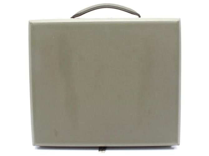 Louis Vuitton Luke Damier Glace Business Bag Green Leather Pony-style calfskin  ref.2301831