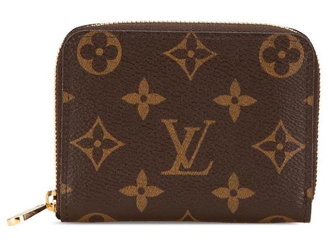 Louis Vuitton Zippy Coin Purse Monogram Coin Purse Brown Cloth  ref.2302111