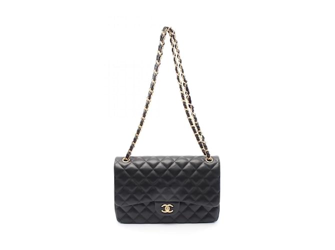 Timeless Chanel Deca Matelasse 30 Classic Shoulder Bag Black Leather  ref.2302237