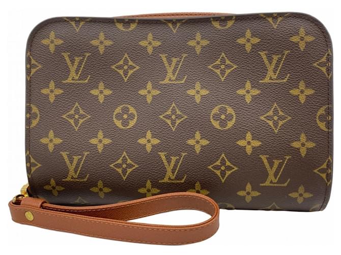 Louis Vuitton Monogram Orsay Clutch Bag Brown  ref.2302745