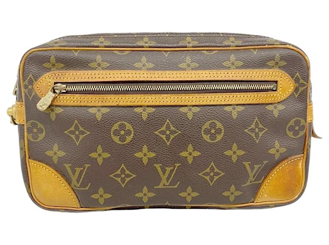 Louis Vuitton Monogram Marly Dragonne GM Clutch Bag Brown  ref.2303413