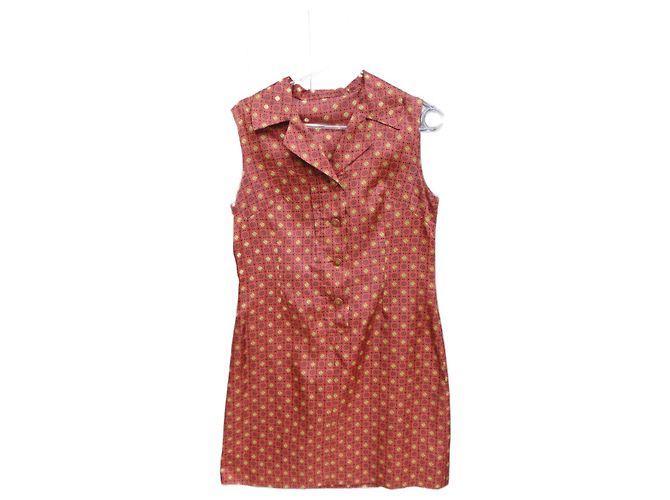 Autre Marque Mini Robe Orange Synthétique Taille 38