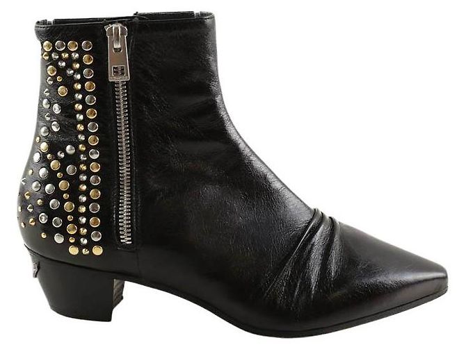 Zadig & Voltaire Botas de cuero negras Negro