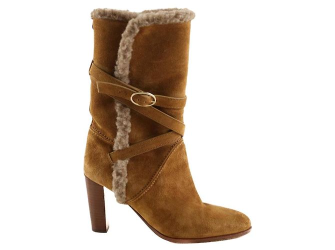 Vanessa Bruno Brown suede lined boots