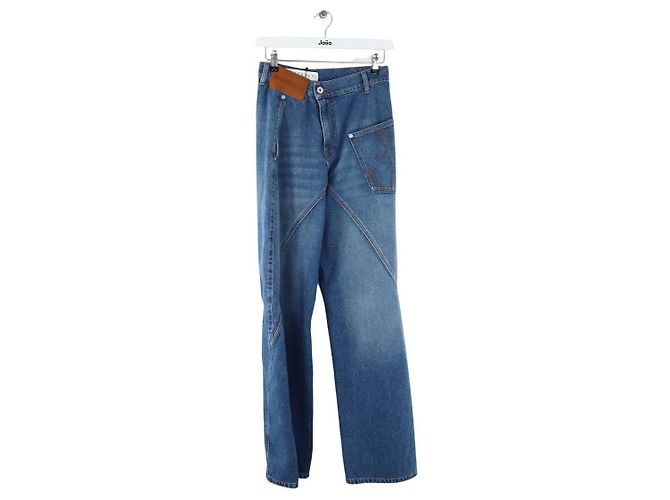 JW Anderson Jeans anchos de algodón azul