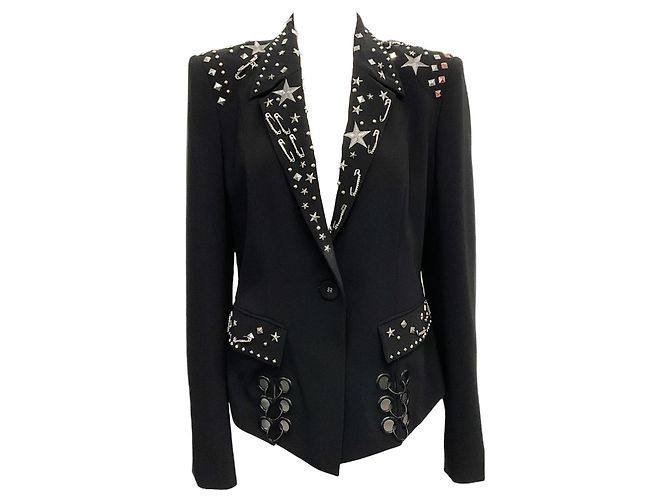 Giacca in metallo nero decorata Sass & Bide As Anything