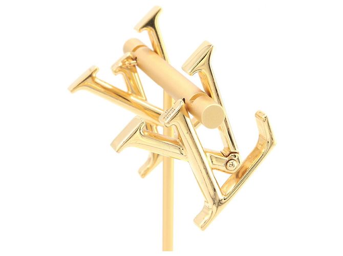 Pendientes de metal dorado Louis Vuitton