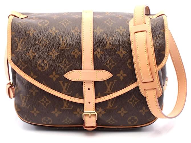 Louis Vuitton Monogram Saumur 30 Shoulder Bag Brown Cloth  ref.2303713