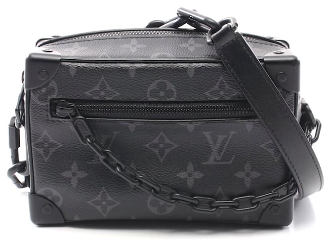 Louis Vuitton Mini Soft Trunk Monogram Eclipse Bag Black Cloth  ref.2305153