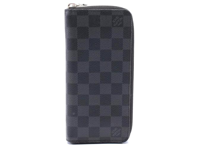 Louis Vuitton Zippy Wallet Damier Graphite Black Cloth  ref.2305289