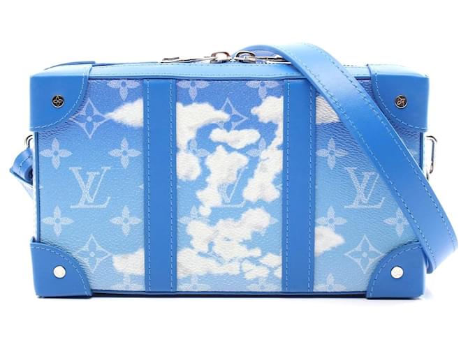 Louis Vuitton Soft Trunk Wallet Shoulder Bag Blue Cloth  ref.2305738