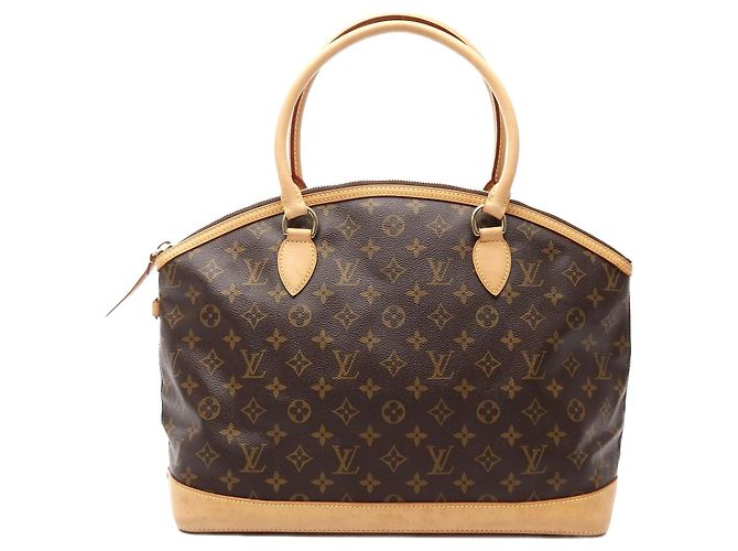 Louis Vuitton Lockit Horizontal Tote Bag Braun