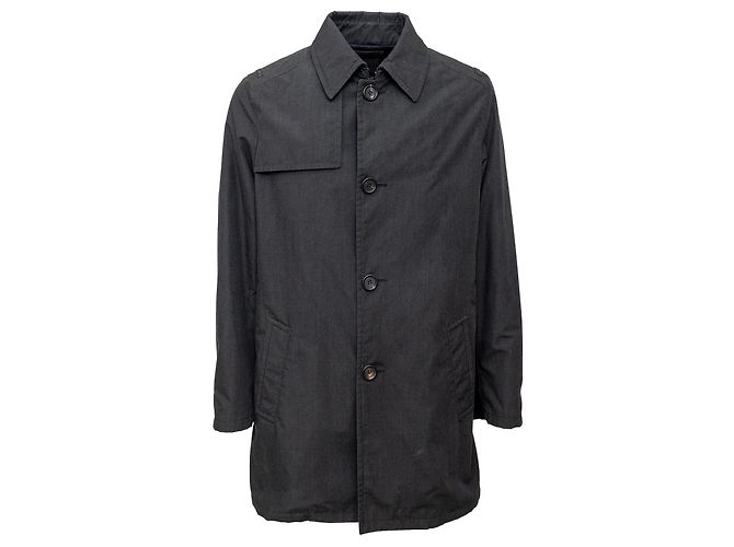 Prada Short Trench - '10s Grey
