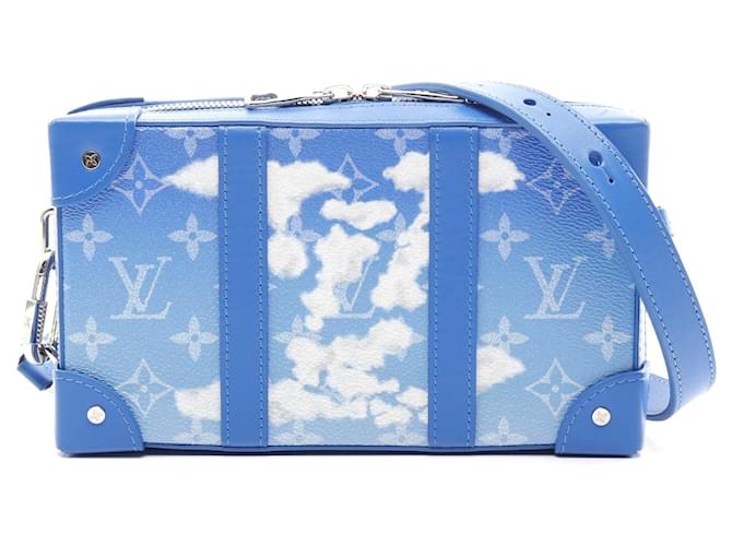 Louis Vuitton Soft Trunk Wallet Shoulder Bag Blue Cloth  ref.2306151