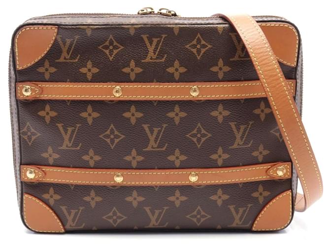 Louis Vuitton Soft Trunk Messenger Bag Brown Cloth  ref.2306329