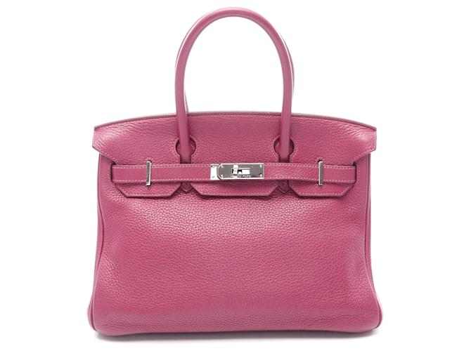 Hermès Hermes Birkin 30 Leather Handbag Pink Pony-style calfskin  ref.2306566