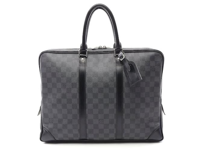 Louis Vuitton Damier Graphite Business Bag Black Cloth  ref.2306818