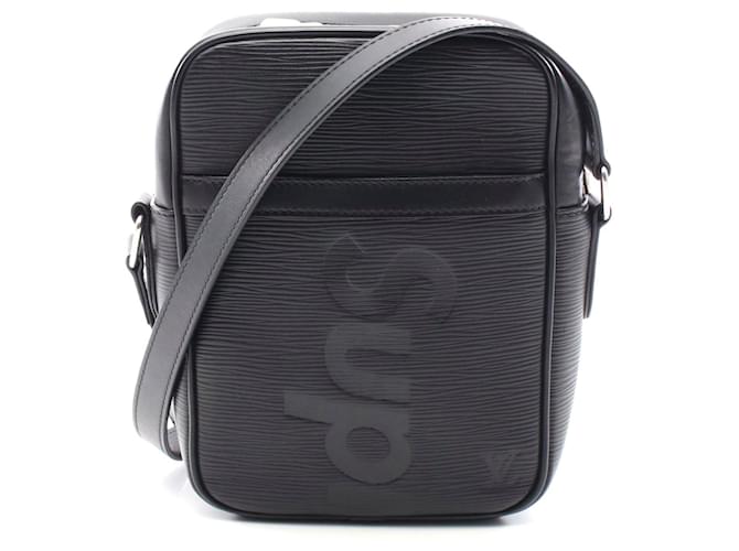 Louis Vuitton Danube PM Leather Shoulder Bag Black Pony-style calfskin  ref.2307141