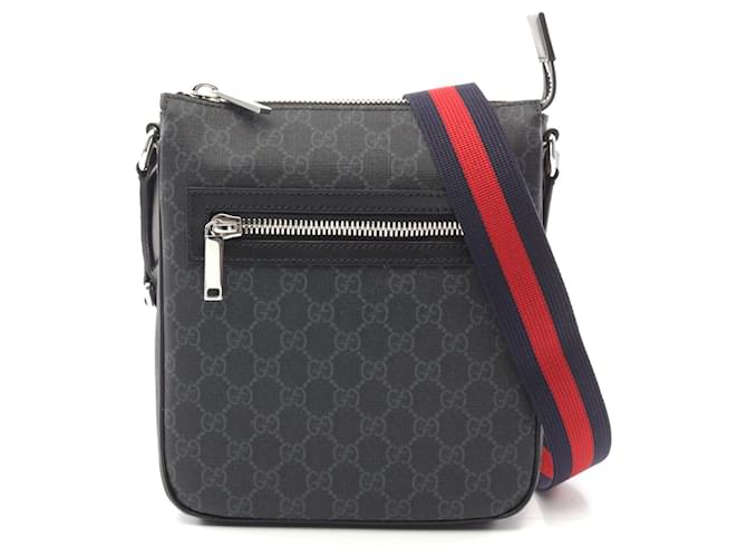 Gucci GG Supreme Small Shoulder Bag Black Cloth  ref.2307220
